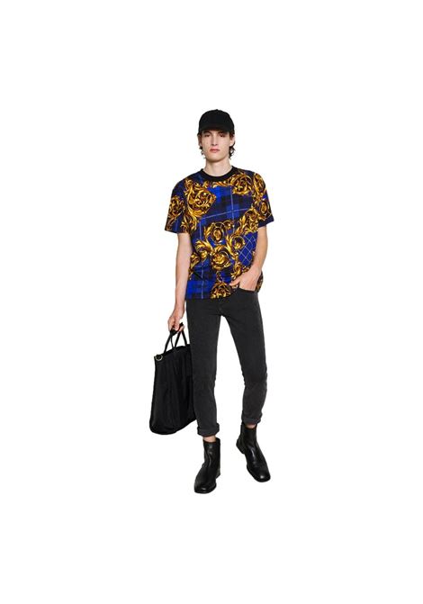 Cigarette jeans with black embossed logo VERSACE JEANS COUTURE | Jeans | 71GAB5D4 CDW07909